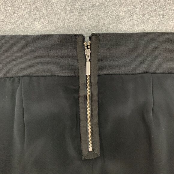 Club Monaco Faux Wrap Tulip Skirt Womens 4 Back Zip Lined Pleated Stretch Band - Picture 9 of 13